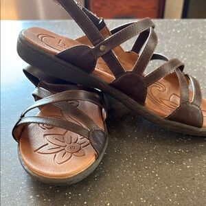 boc Brown Sandals with Contoured Footbed and Adjustable Straps